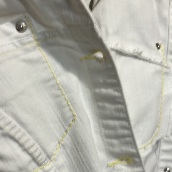 Kikit Jeans white denim jacket by Maurice Sassoon M - Picture 7 of 7